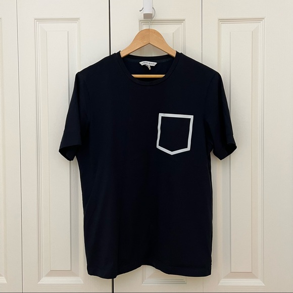 Urban Revivo Navy T-shirt Men - Picture 1 of 7